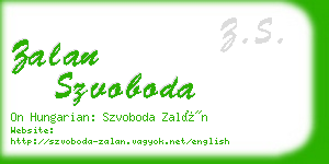 zalan szvoboda business card